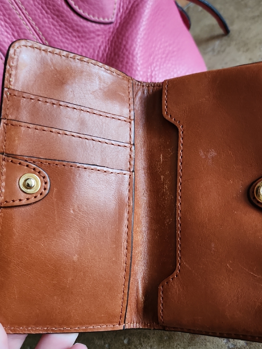 Dooney & Bourke Pink Pebbled Leather Baby Domed Satchel with Matching Wallet - Picture 12 of 16